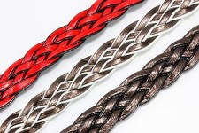 Kunstlederband flach