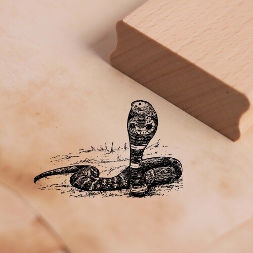 Motivstempel kobra schlange - motivstempel,