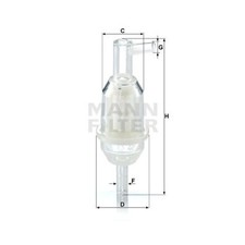 Kraftstofffilter mann filter - kraftstofffilter, mann-filter