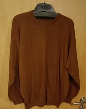Herren Pullover, Merino, braun, Gr. XL, Rundhalsausschnitt - kostenloser Versand