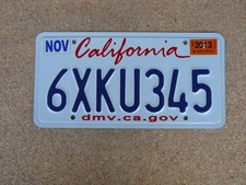 US-Kennzeichen California