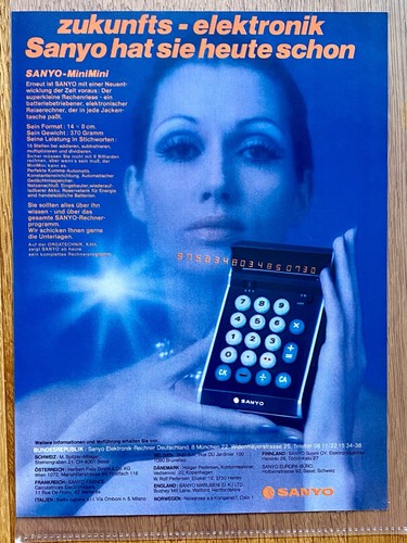 1971 sanyo taschenrechner - 1971,