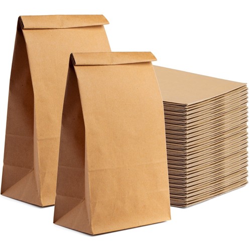 50x braune kraftpapiertüten - braune,