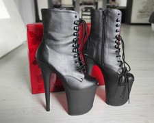 Pleaser Flamingo, Extreme Boots, Plateau High Heels, Poledance, Größe 37 