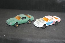 2 Alte Seltene Majorette Pontiac Firebird Nr 248 Spielzeugauto Modellautos 1/60