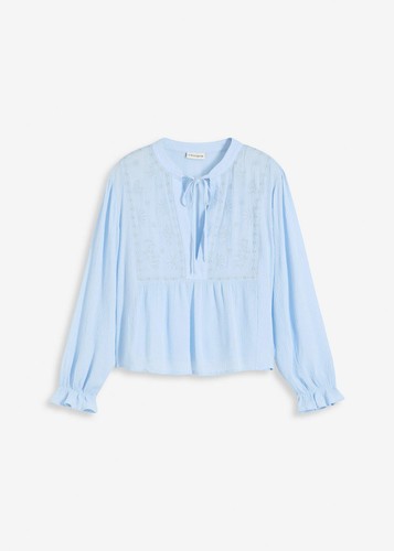 Bluse mit lochstickerei - bluse, gr.