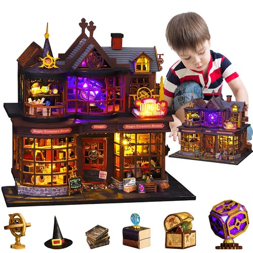 Zauberhaus miniatur holz - miniatur,