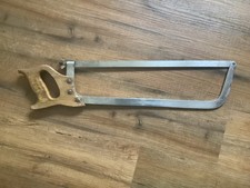 Alte Knochensäge Braun Metzger Fleischer Jagd Wurst