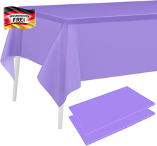 Lila Kunststoff Tischdecke