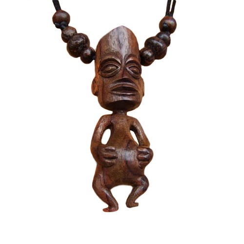 Halskette anhänger holz maori - holz,