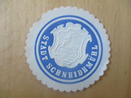 Siegelmarke stadt - siegelmarke,