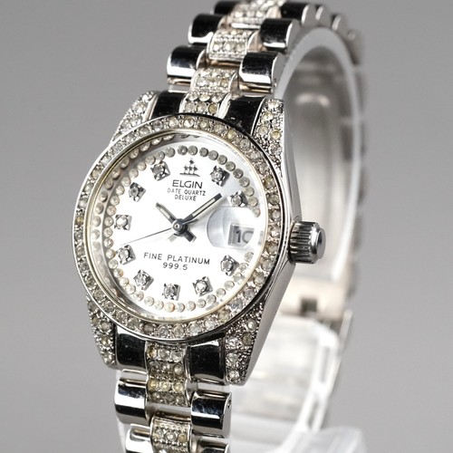 Elgin date quartz fine - quartz,