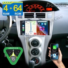 4+64GB Für Toyota Yaris XP90 2005-2012 Autoradio Android 15 Carplay GPS NAVI BT