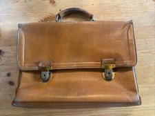 Aktentasche Schultasche Tornister Vintage Leder 50er 60er Jahre