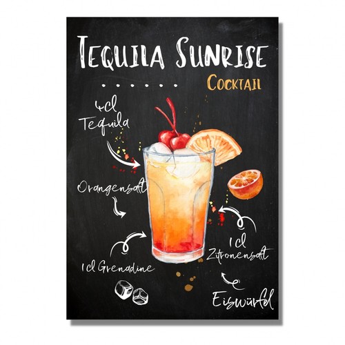 Schild tequila sunrise - tequila,