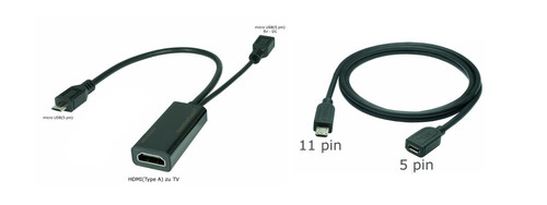 Mhl micro usb hdmi - mhl, pin)
