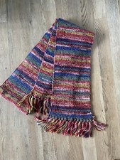 Strickschal Schal Handarbeit bunt 200 cm