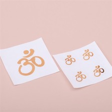 Aufkleber goldfarben OM Symbol