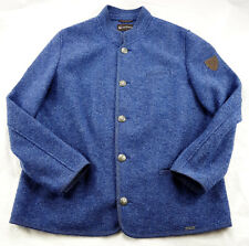 Giesswein Trachten Luxus-Walkloden-Jacke Handarbeit Blau 58 XXXL