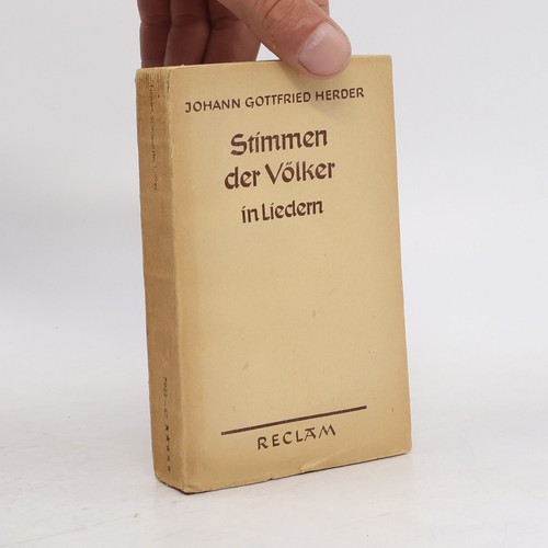 Stimmen der völker - völker, in