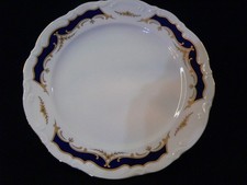 Mitterteich Form 2000 Kobalt / Gold Speiseteller Ø 24,5 cm