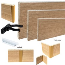 Sockelleiste Sockelblende Küchensockel Holz Leiste n. Maß  EICHE DEKOR 19mm