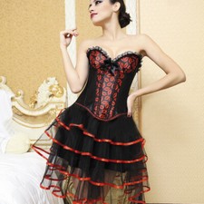 Gothic corsagenrock volant - gothic,