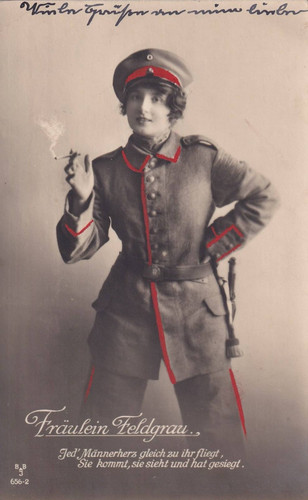 Foto fräulein feldgrau - foto-ak,