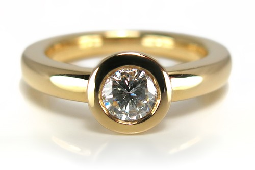 Ring damen solitär brillant - 1,