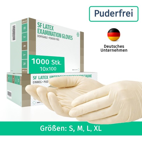 Latexhandschuhe weiß 1000 - weiß,