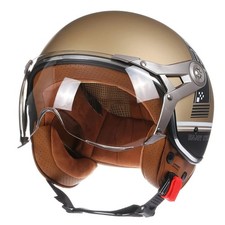 Motorradhelm 3/4 Retro Vintage