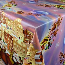 Wachstuch Tischdecke Weihnachten K25B eckig rund oval