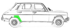 Reparaturblech - Radlaufblech hinten rechts für Simca / Talbot