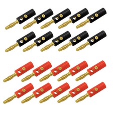 20x bananenstecker rot - 10,