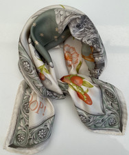 Joop! Wunderschöne Seidentuch Schal Tuch 48x48 cm Mehrfarbig Für Herren  Damen