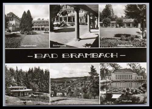 Ansichtskarte bad brambach - ansichtskarte,