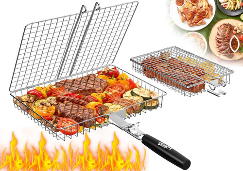Grillkorb edelstahl stück - 2,