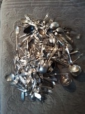 10 KG Besteckteile 90er/100er Silber Auflage