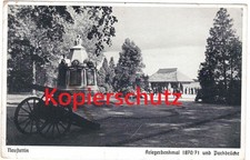Neustettin, Kriegerdenkmal 1879/71, Parkbrücke, Bahnpoststempel Pommern, Polen