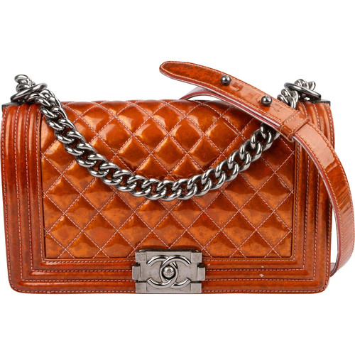 Chanel quilted patent leather - chanel,