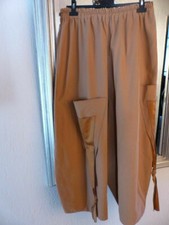 3275 Handmade Unikat Ballonhose Braun Lagenlook Waschleder Einheitsgröße