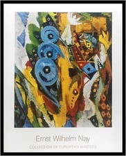 Ernst Wilhelm Nay Poster Kunstdruck Bild im Alu Rahmen Jakobsleiter 90x70cm