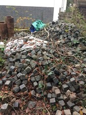 Pflastersteine Naturstein (Basalt) 9x11 - gebraucht