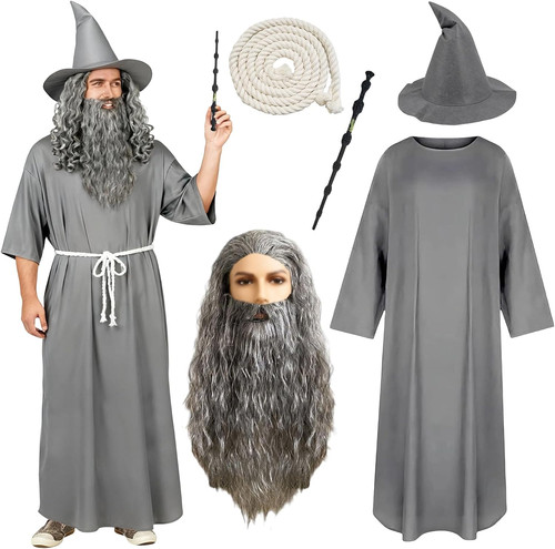 Graue mittelalter zauberer - mittelalter,