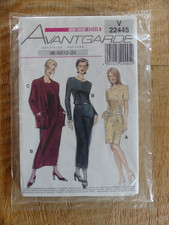 Damen Schnittmuster neue Mode STIL Avantgarde V 22445 Kleid Blazer 38-50 12-24