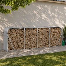 Brennholzlager metall verzinkt - brennholzlager,