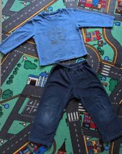 Schlafanzug 2 Teile 110 116 Schlafi Pyjama Flauschig Kuschel Herbst Winter Set