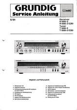 Service Manual-Anleitung für Grundig R 1000-2, T 1000-2 