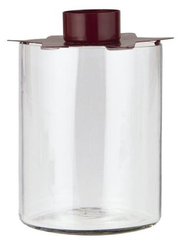 Glas mit kerzenhalter - glas,