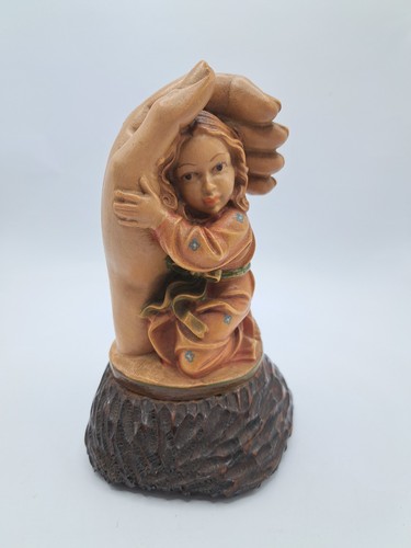 Holzfigur schutzengel - holzfigur,